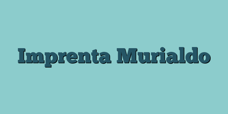 Imprenta Murialdo