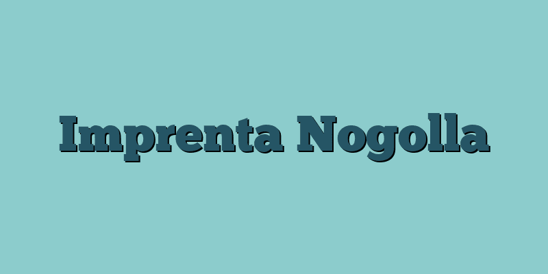 Imprenta Nogolla