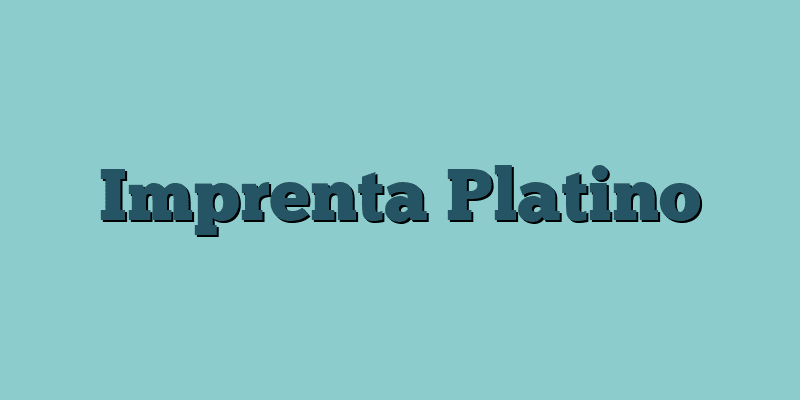 Imprenta Platino