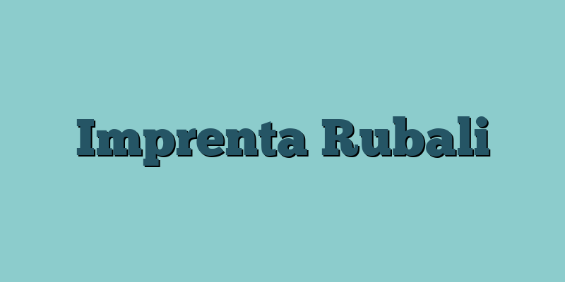 Imprenta Rubali