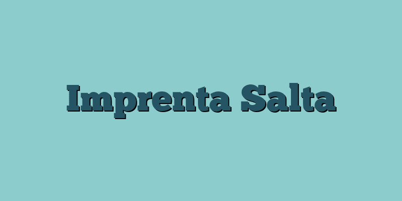 Imprenta Salta