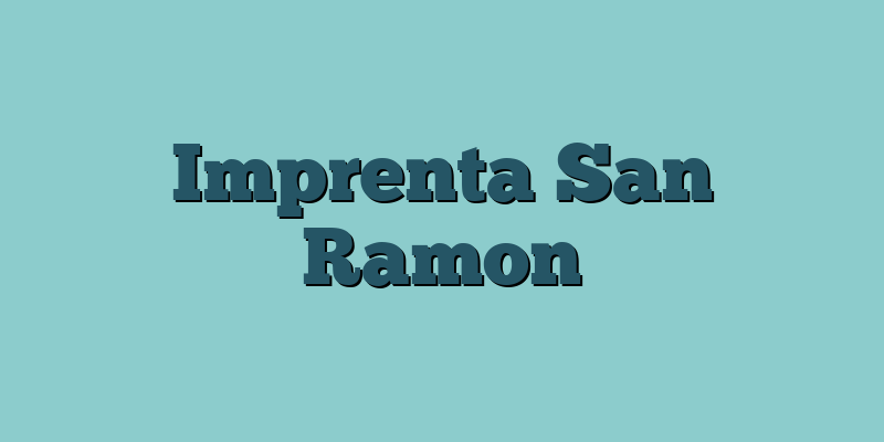 Imprenta San Ramon