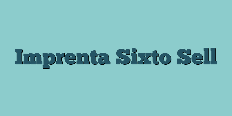 Imprenta Sixto Sell