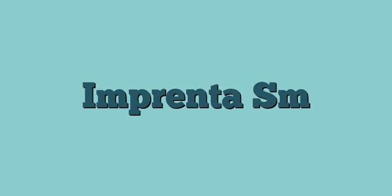 Imprenta Sm