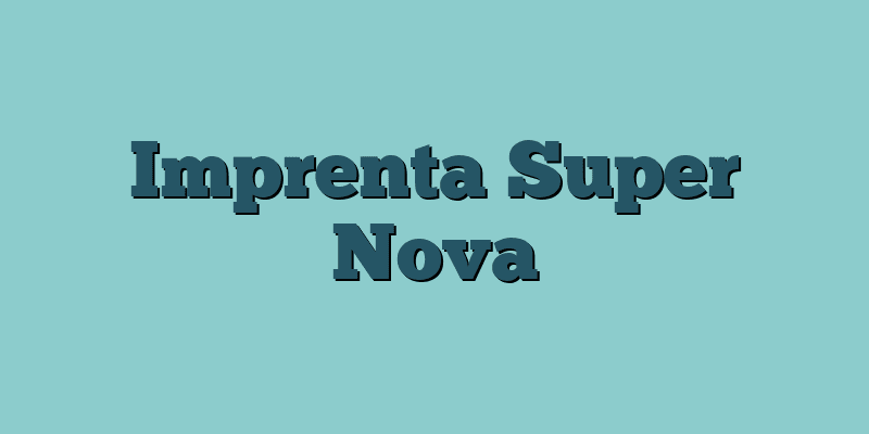 Imprenta Super Nova