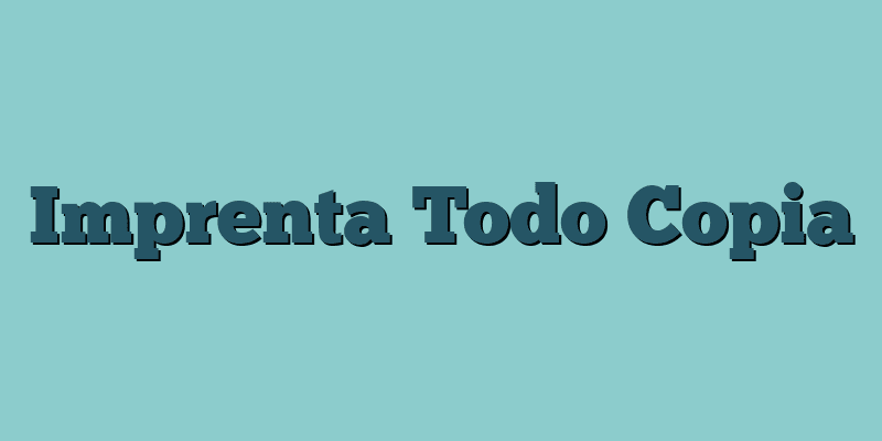 Imprenta Todo Copia