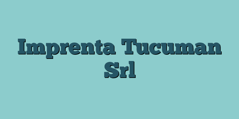Imprenta Tucuman Srl