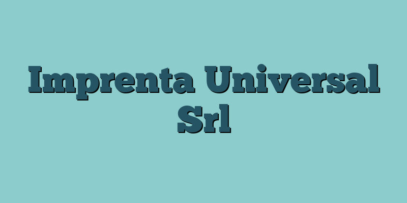 Imprenta Universal Srl