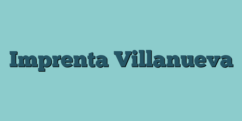 Imprenta Villanueva