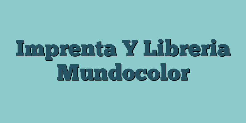 Imprenta Y Libreria Mundocolor