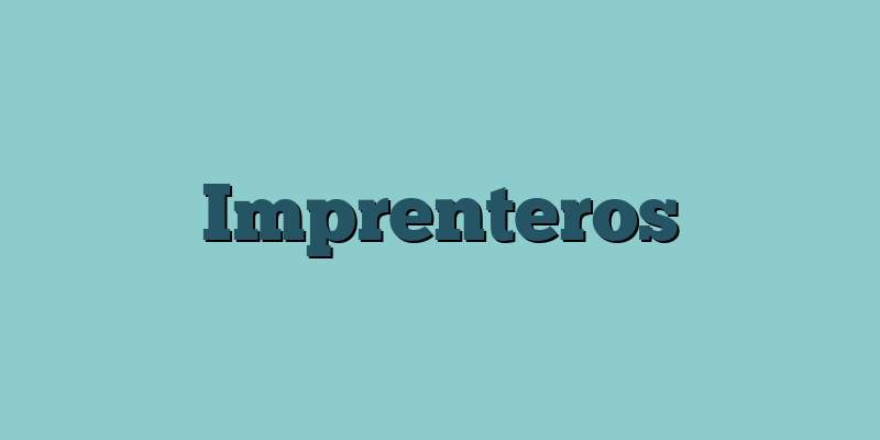 Imprenteros