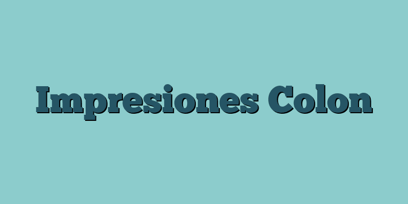 Impresiones Colon