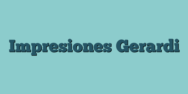 Impresiones Gerardi