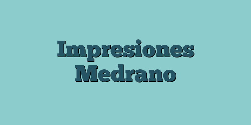 Impresiones Medrano