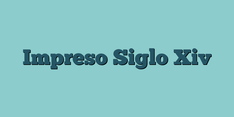 Impreso Siglo Xiv