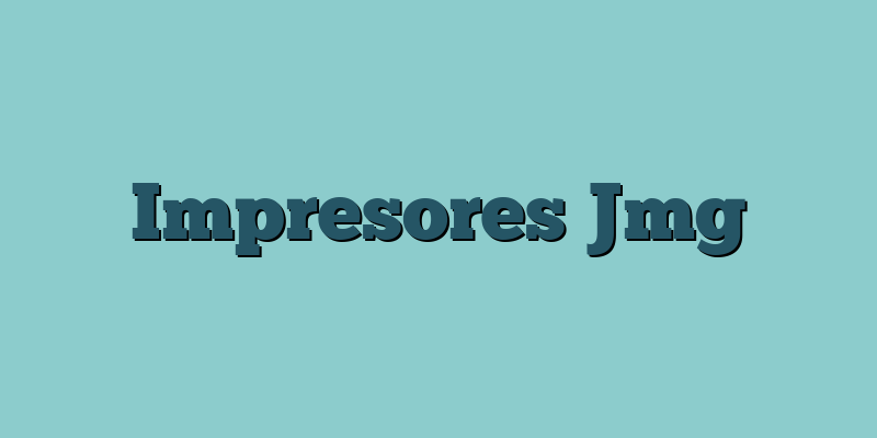 Impresores Jmg