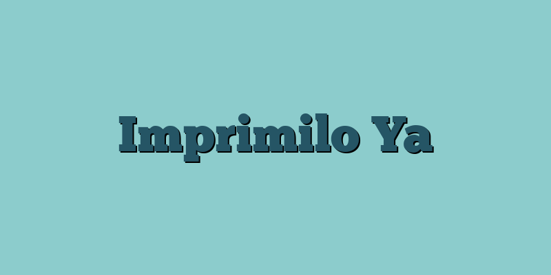 Imprimilo Ya