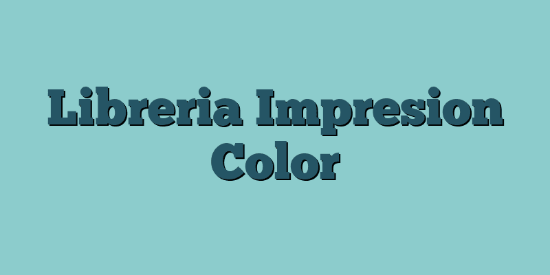Libreria Impresion Color