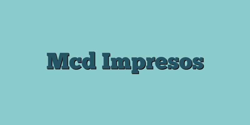 Mcd Impresos