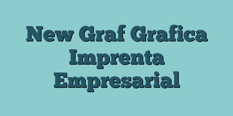 New Graf Grafica Imprenta Empresarial