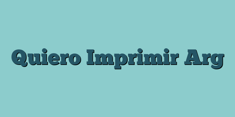 Quiero Imprimir Arg