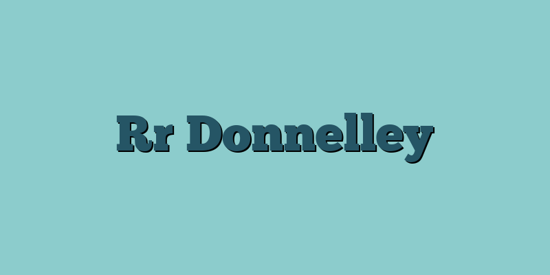 Rr Donnelley