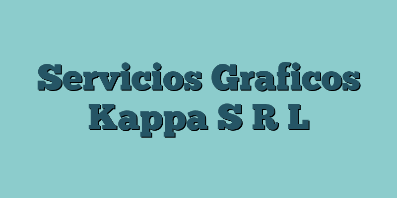 Servicios Graficos Kappa S R L