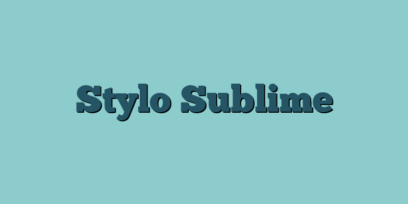 Stylo Sublime