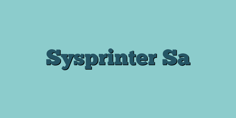 Sysprinter Sa