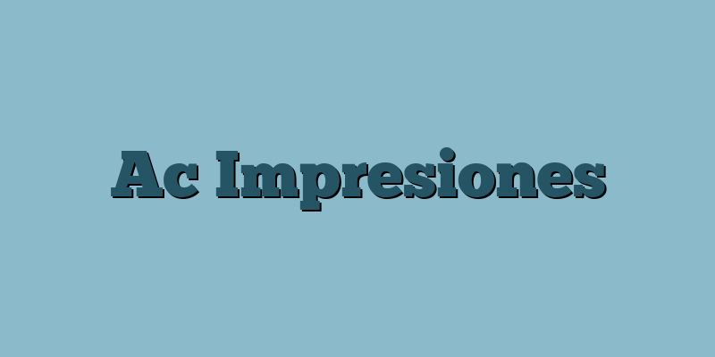 Ac Impresiones