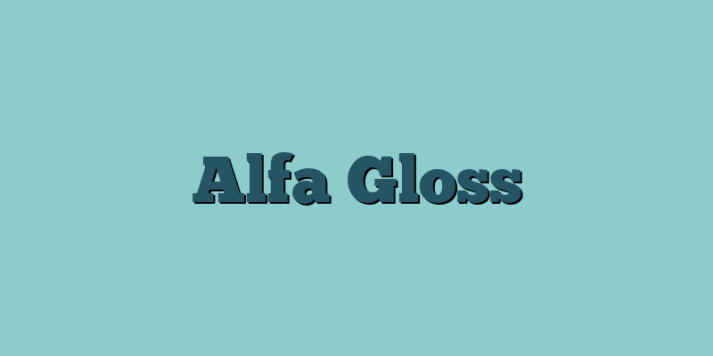 Alfa Gloss