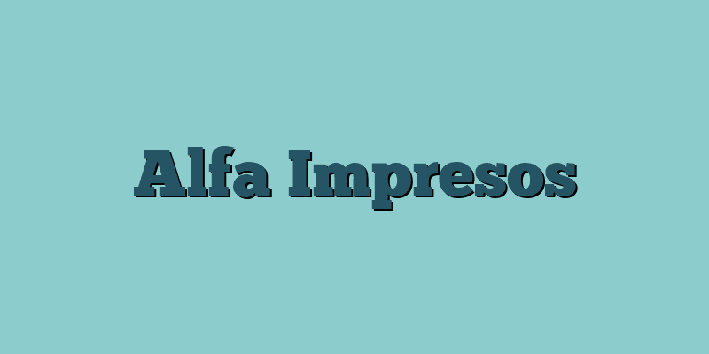 Alfa Impresos