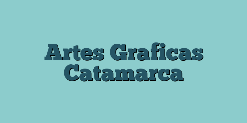 Artes Graficas Catamarca