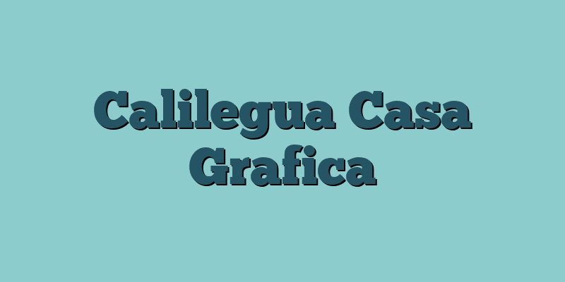 Calilegua Casa Grafica