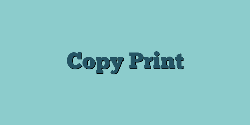 Copy Print