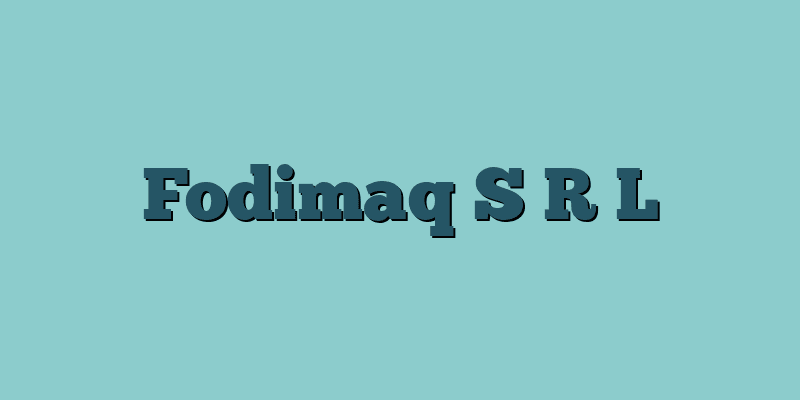 Fodimaq S R L