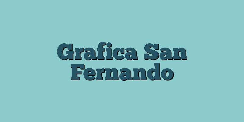 Grafica San Fernando