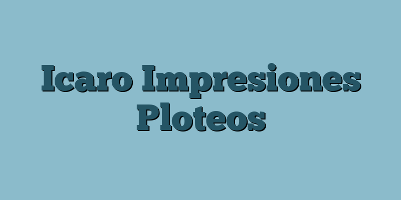 Icaro Impresiones Ploteos