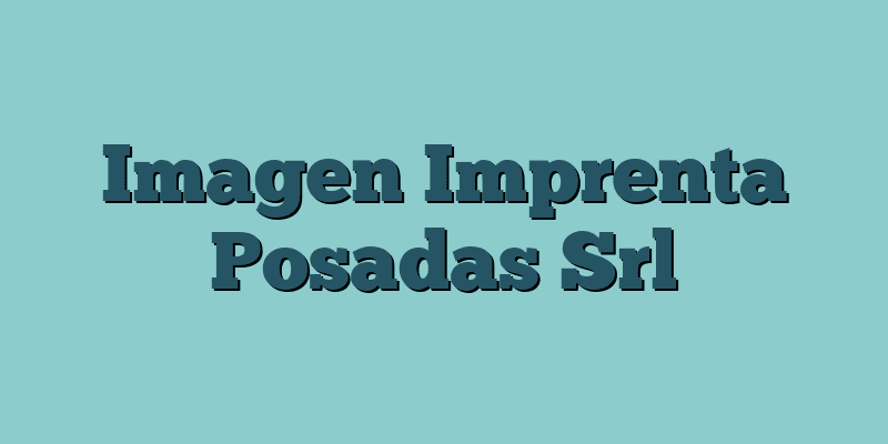 Imagen Imprenta Posadas Srl