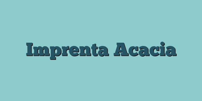 Imprenta Acacia