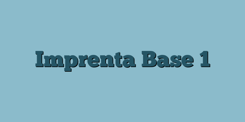 Imprenta Base 1