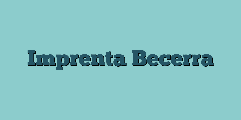 Imprenta Becerra