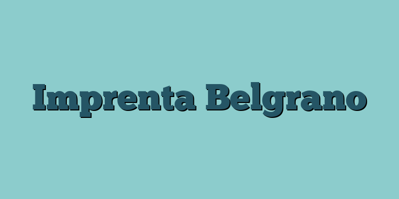 Imprenta Belgrano