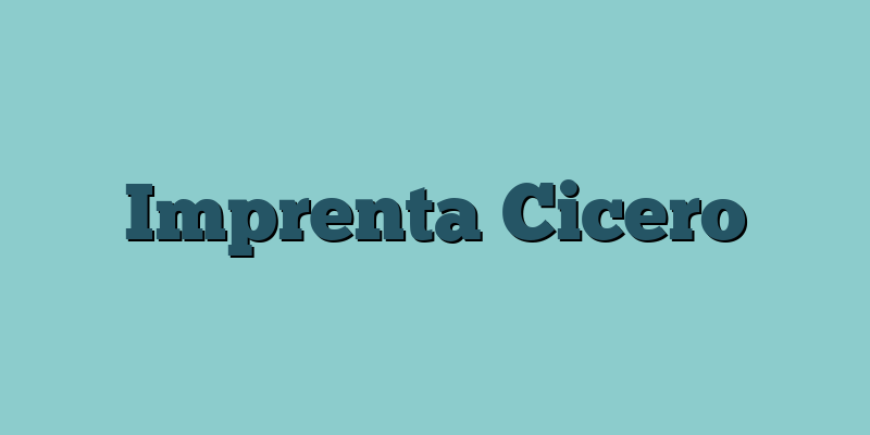 Imprenta Cicero