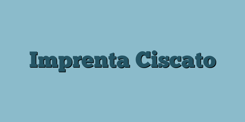 Imprenta Ciscato