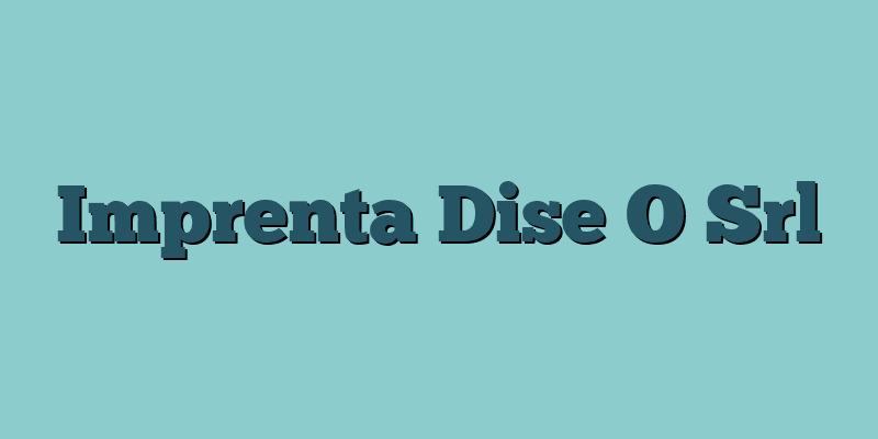 Imprenta Dise O Srl