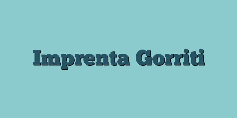 Imprenta Gorriti