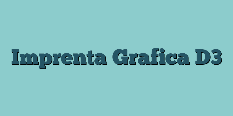 Imprenta Grafica D3