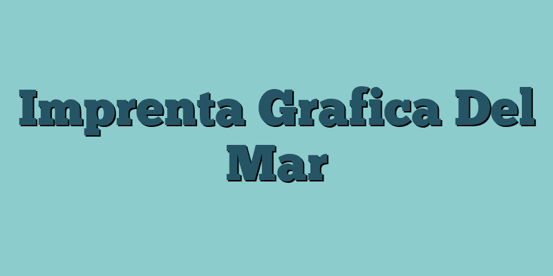 Imprenta Grafica Del Mar