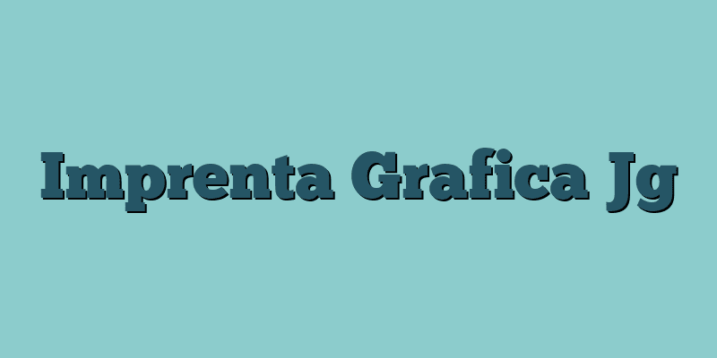 Imprenta Grafica Jg